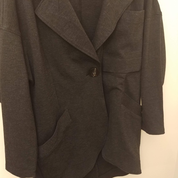 CAbi | #994 Lisbon Topper Coat Cardigan Charcoal - Picture 4 of 7